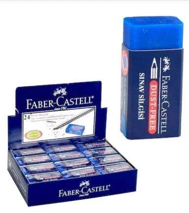 Faber-Castell Sınav Silgisi Dust-Free Mavi  24’lü Paket ürün görseli 1