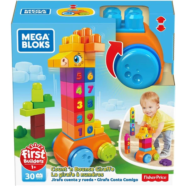 Fisher Price Mega Bloks Sayıları Öğreniyorum Hareketli Zürafa ürün görseli 1