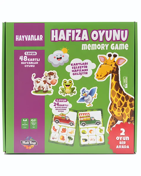 Moli Toys Hafıza Oyunu Hayvanlar ürün görseli 1