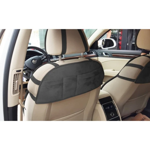 Citroen C5 Yeni Nesil Koltuk Koruyucu 2008 Ve Sonrası Ön 2 Li Kılıf Minder Füme ürün görseli 1
