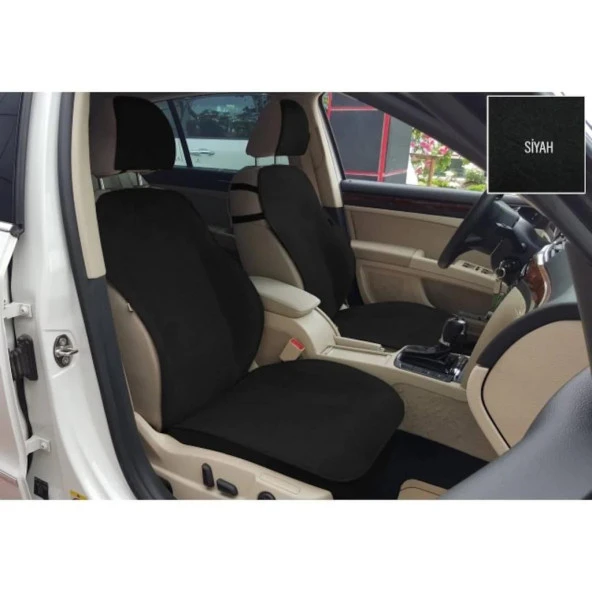 Mitsubishi L200 Yeni Nesil Koltuk Koruyucu 2015 Ve Sonrası Ön 2 Li Kılıf Minder Siyah ürün görseli 1