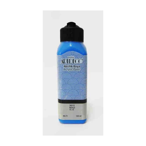 Artdeco Akrilik Boya 140 ML Mavi 070R-3610 ürün görseli 1
