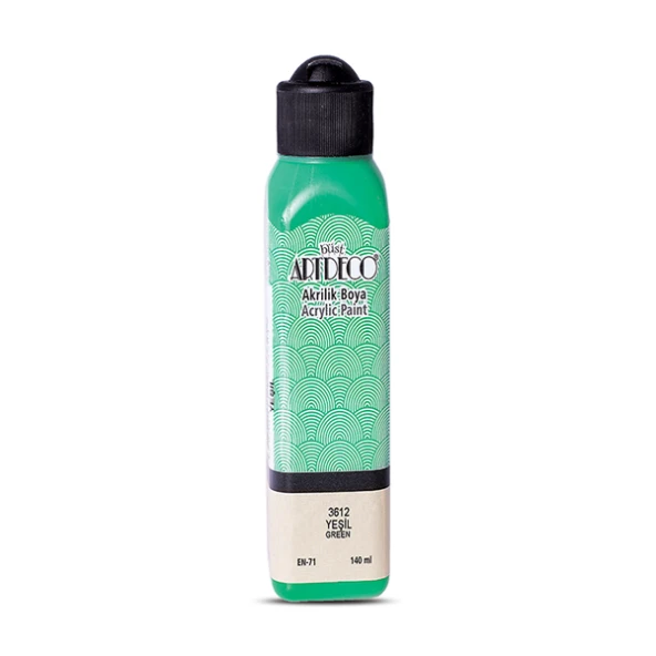 Artdeco Akrilik Boya 140 ML Yeşil 070R-3612 ürün görseli 1
