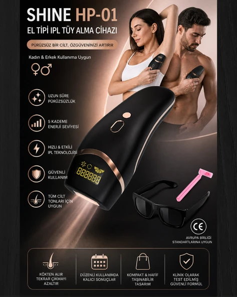 SHINE HP-01 Epilasyon El Tipi ipl Tüy Alma Cihazı ürün görseli 1
