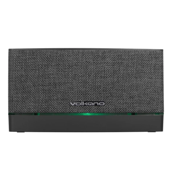 Volkano Texture Series Bluetooth Hoparlör Açık Gri Led Işıklı RGB Kablosuz VK-3450-LGR ürün görseli 1
