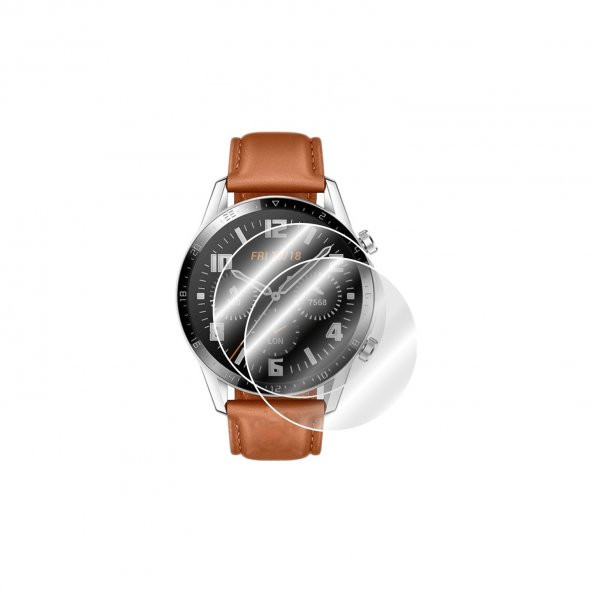 ECR Huawei Watch GT Gerçek Kırılmayan Ekran Koruyucu (2 Adet) ürün görseli 1