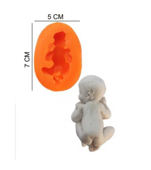ŞEKER HAMUR KALIBI SİLİKON ERKEK BEBEK 5*7 CM ürün görseli 1