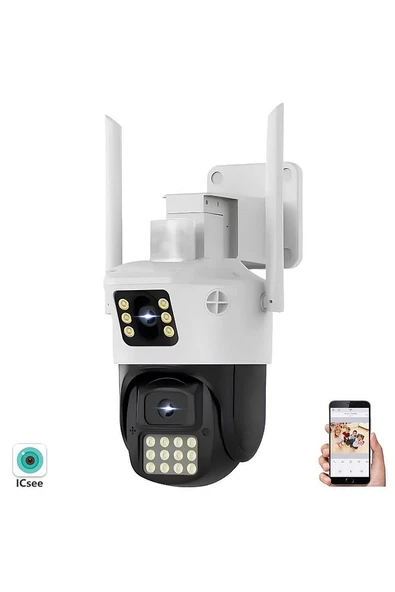 RADEX Rx-23ai Smart Güvenlik Kamerası 2 Kameralı 3 3mp Wi-fi Ptz Renkli Gece Görüş ürün görseli 1