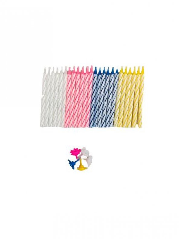 PASTA MUMU 4 RENK 5,5CM 24LU ürün görseli 1