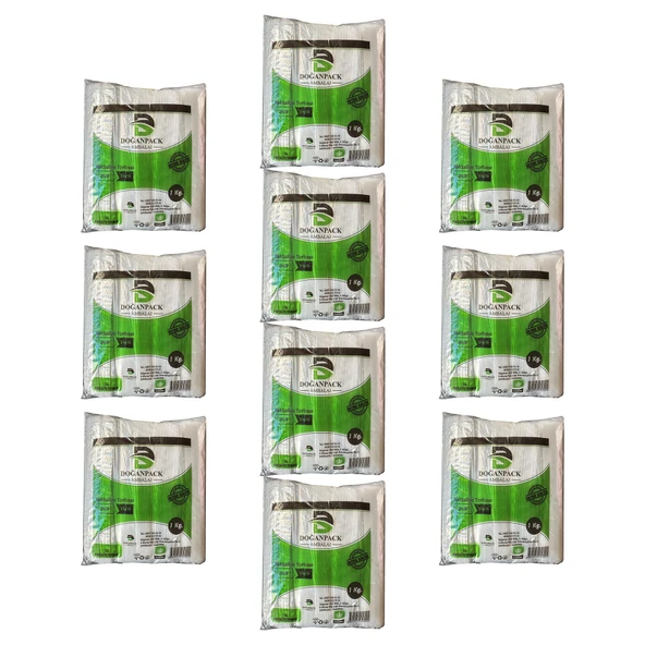 Doğanpack Şeffaf Naylon 1 lik 20x30 Cm. Bakkaliye Poşeti Torbası - 10 Kg. - 10 Paket ürün görseli 1