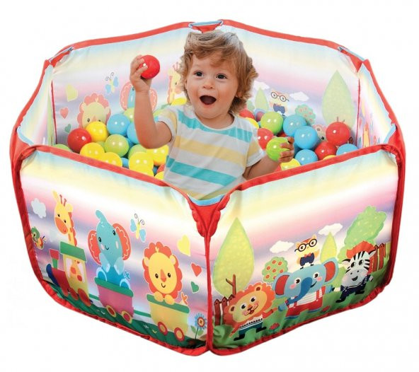 Baby Marine Katlanabilir Top Havuzu + 6 Cm 200 Adet Havuz Top Hediye ürün görseli 1