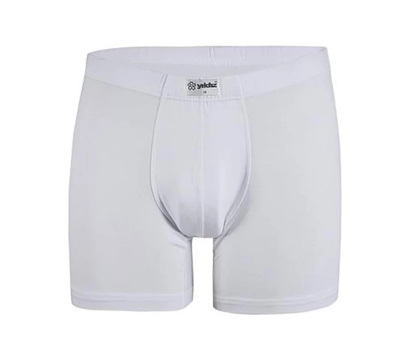 6 Adet Yıldız Erkek Bambu Likralı Boxer Short Beyaz 320 ürün görseli 1
