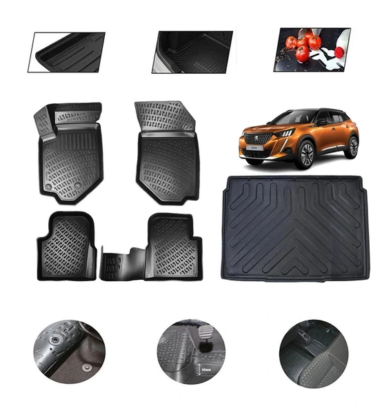 Passat B7 2010-2016 Arası 4D Havuzlu Oto Paspas Ve Bagaj Set ürün görseli 1