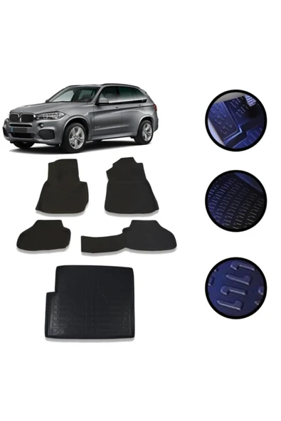 Bmw X3 2010-2018 Arası 4D Havuzlu Oto Paspas Ve Bagaj Set ürün görseli 1