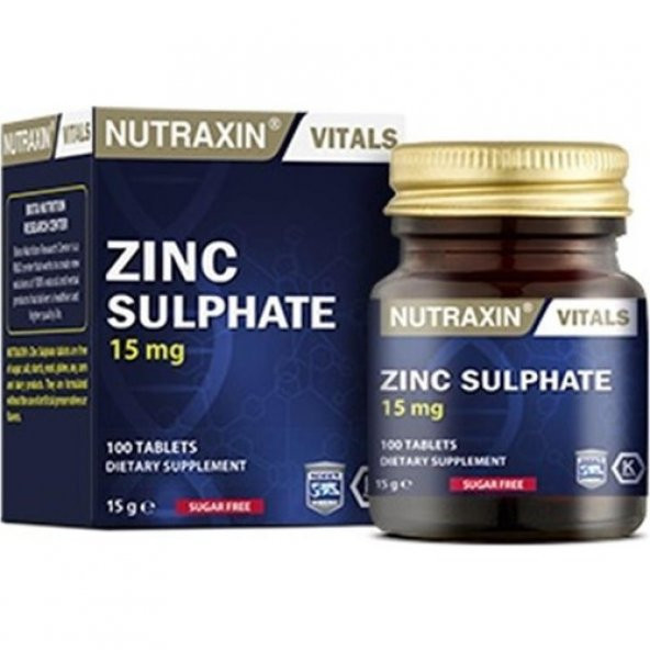 Nutraxin Zinc 15 Mg 100 Tablet ürün görseli 1