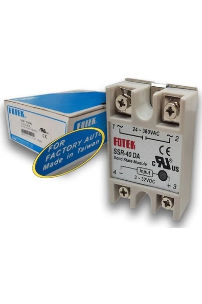FOTEK SSR-40DA Katı Hal Rölesi - 40A 3-32VDC to 24-380VAC ürün görseli 1