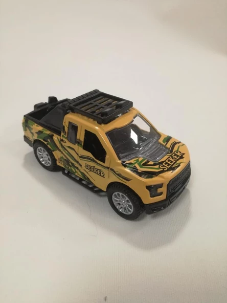 Fast Racer High Simulation Metal Çek Bırak Askeri Araba K137A25K - Resim 6