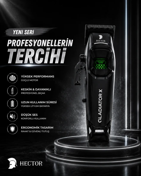 Hector Gladiator X Profesyonel Saç Kesim Makinesi ürün görseli 1