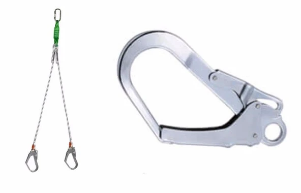 Eks 217-3 Çift Bacaklı Halat Lanyard 1,5 mt ürün görseli 1