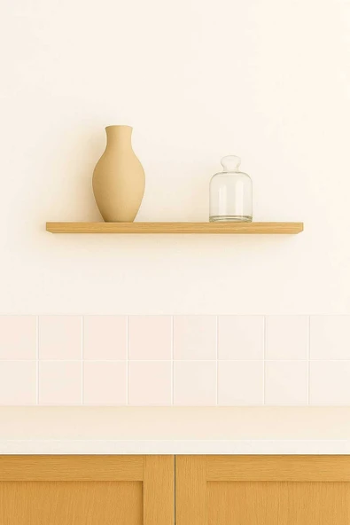 yankı-byeg 40 Cm Safir Meşe Mdf Uçan Duvar Rafı Gizli Bağlantı Kitaplık ürün görseli 1