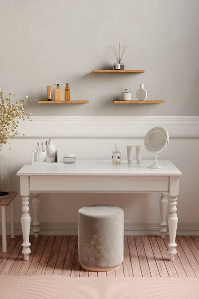 yankı-byeg 30 Cm 3lü Safir Meşe Mdf Uçan Duvar Rafı Gizli Bağlantı Kitaplık ürün görseli 1
