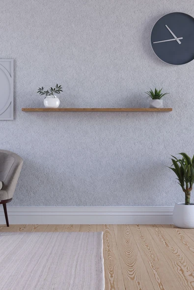 yankı-byeg 100 Cm Safir Meşe Mdf Uçan Duvar Rafı Gizli Bağlantı Kitaplık ürün görseli 1