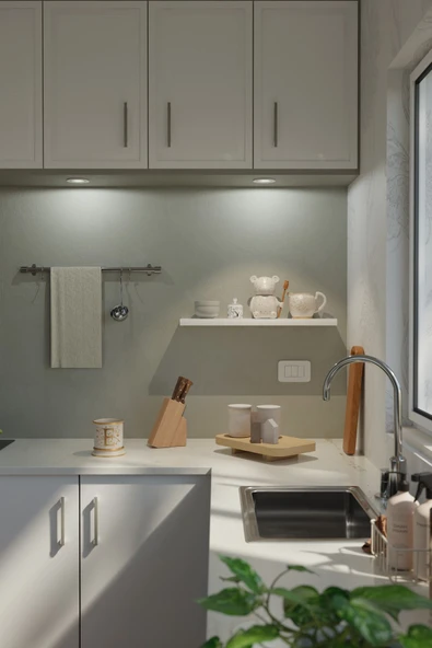 yankı-byeg 60 Cm Beyaz Mdf Uçan Duvar Rafı Gizli Bağlantı Kitaplık ürün görseli 1
