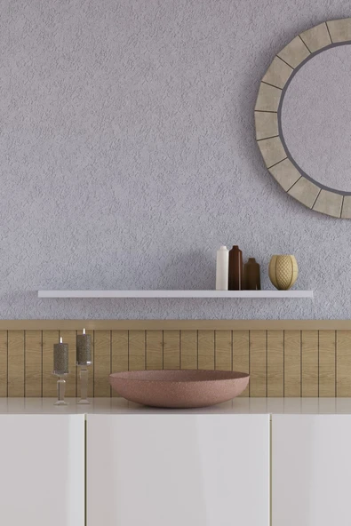 yankı-byeg 70 Cm Mat Beyaz Mdf Uçan Duvar Rafı Gizli Bağlantı Kitaplık ürün görseli 1