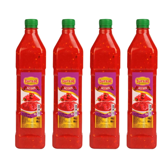 Tursal Acı Sos 1000 gr x 4 Adet ürün görseli 1
