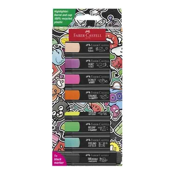 Faber-Castell Fosforlu Kalem Graffiti Textliner 46 8 Renk ürün görseli 1