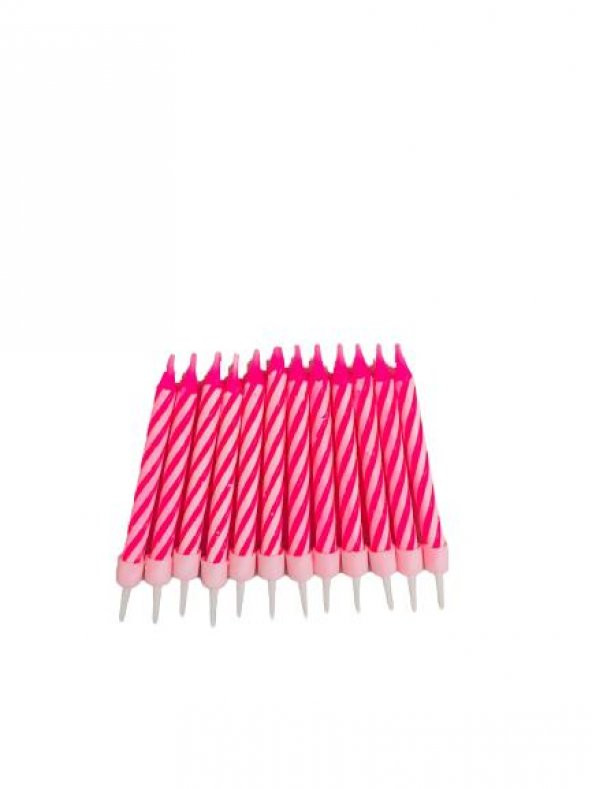PASTA MUMU PEMBE 7CM 12Lİ ürün görseli 1