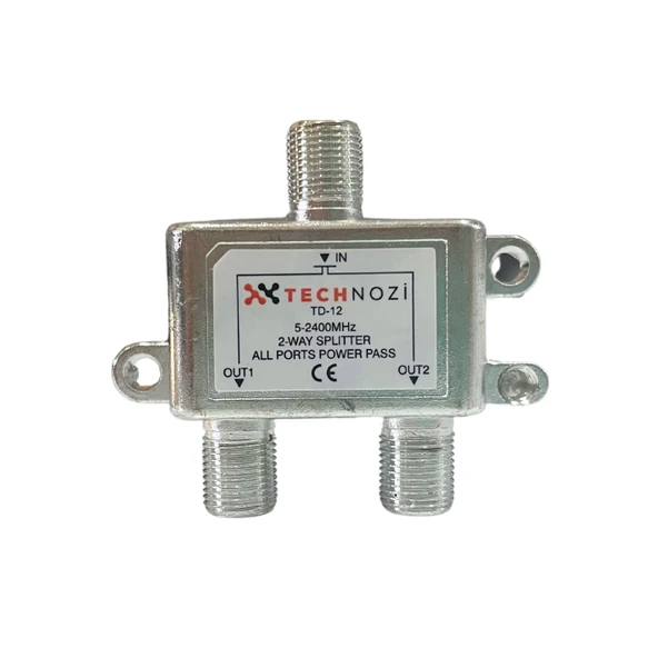 1 Giriş 2 Çıkış 1/2 Splitter 5-2400MHz ürün görseli 1
