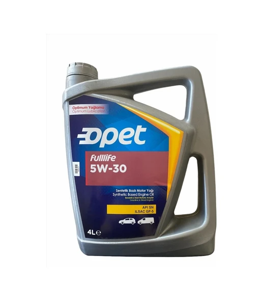 Opet Fulllife 5W-30 Sentetik Motor Yağı 4 L ürün görseli 1