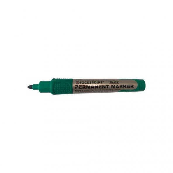 FOCUSPOINT PERMANENT MARKER YESIL 12 LI (TM 139) - Resim 2