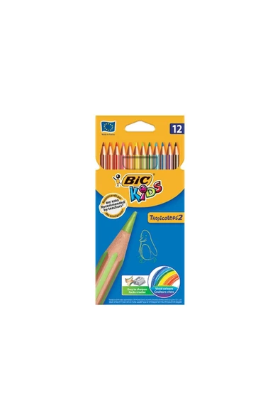 BİC TROPİCOLORS KURU BOYA 12Lİ KUTU ürün görseli 1