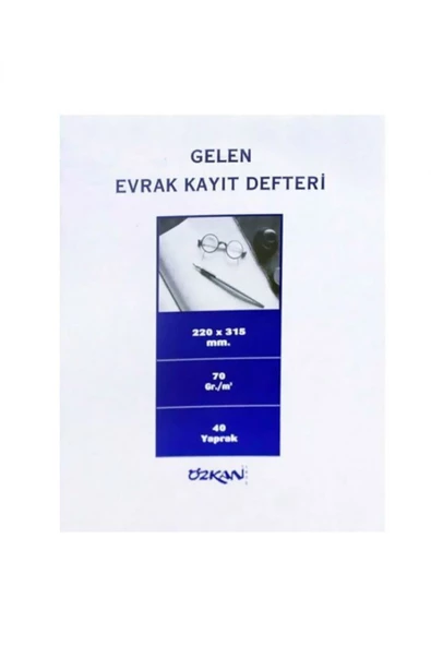 GELEN EVRAK KAYIT DEFTERİ ürün görseli 1