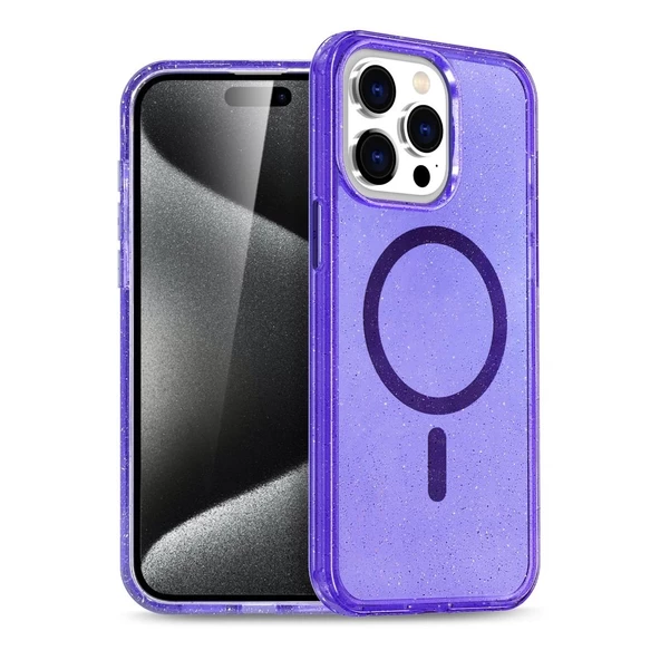 iPhone 16 Pro Max Uyumlu Glow Magsafe Kamera Korumalı Kılıf ürün görseli 1