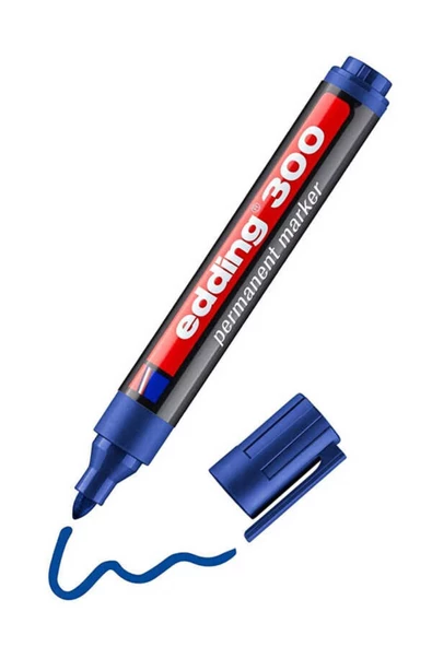 EDDİNG PERMANENT MARKÖR MAVİ E-300 ürün görseli 1