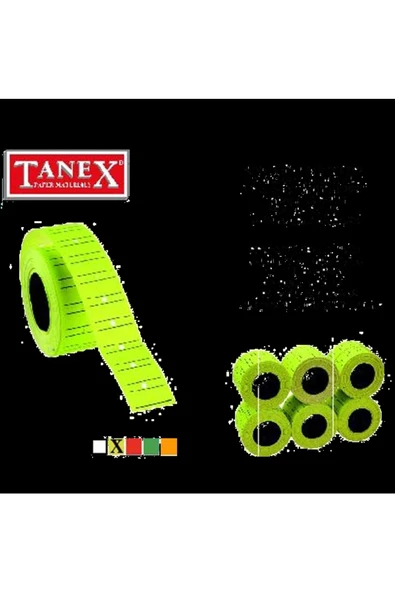 TANEX ÇİZGİLİ SARI  FİYAT ETİKETİ 800 AD ürün görseli 1