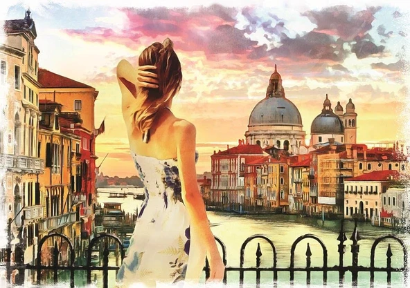 Art Puzzle Venedik'e Bakış 1500 Parça Puzzle 5381 - Resim 2