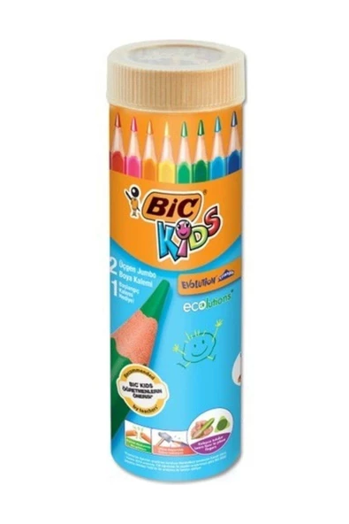 BİC EVO ÜÇGEN JUMBO KURUBOYA 12+1 Lİ ürün görseli 1