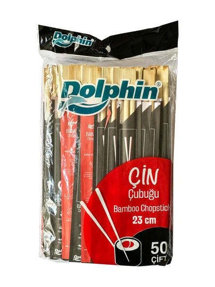Yıkanabilir Bambu Kore Japon Çin Yemek Çubuğu Chopsticks - 23 Cm. - 50 Çiftlik 1 Paket ürün görseli 1