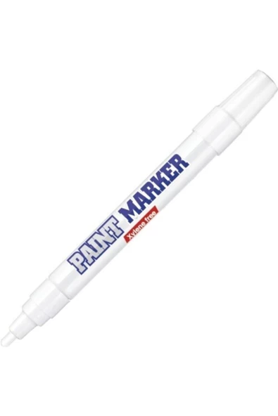 Beyaz Paint Marker Silinmez Yazı Lastik Metal Kalemi ürün görseli 1