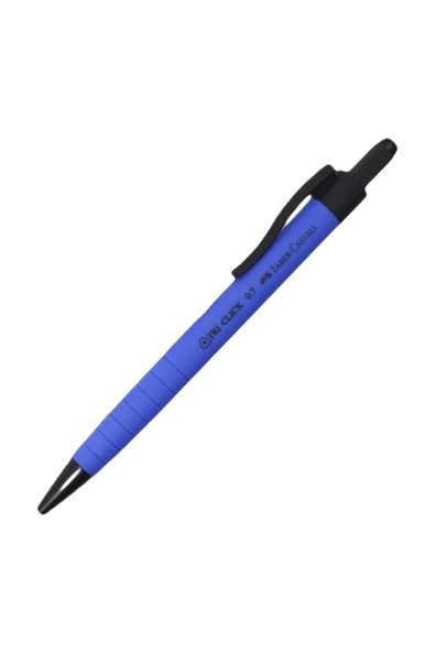 Faber-Castell Tri Click Kauçuk Kaplama Versatil Uçlu Kalem 0.7 Mavi 17189 ürün görseli 1