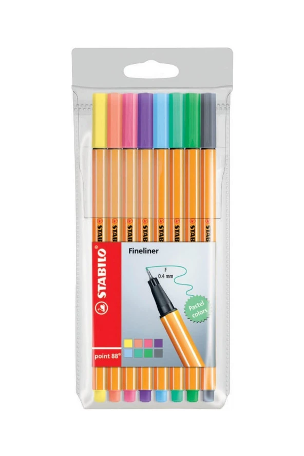 Stabilo Keçe Uç Kalem 88 8 Li Pastel Paket ürün görseli 1