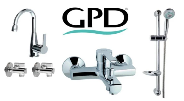 Gpd Solus 5 Parça Banyo Armatür Musluk Batarya Seti MBB55-MTL55-DST16-FKM01-2 ürün görseli 1