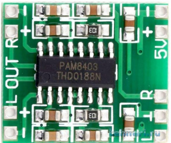 Pam8403 2x3 Amfi Devresi 5v ürün görseli 1