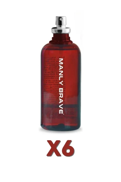 Manly Brave EDC 125 Ml Erkek Parfüm 6 Adet ürün görseli 1