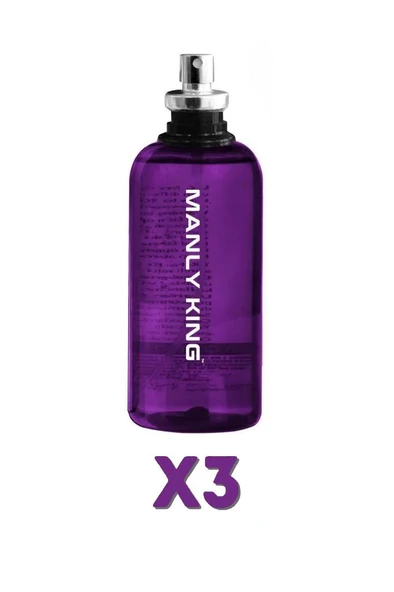 Manly King EDC 125 Ml Erkek Parfüm 3 Adet ürün görseli 1