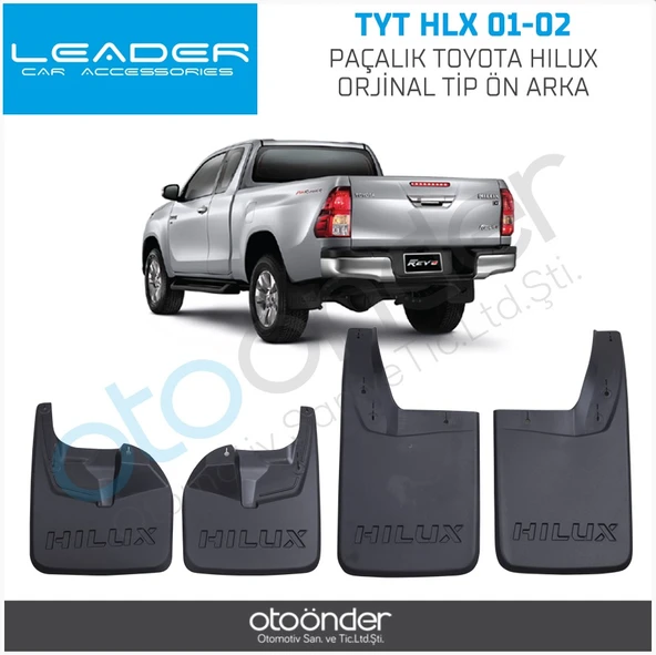 Leader Toyota Hilux Orjinal Tip 4 Lü Ön Arka Paçalık Çamurluk Tozluk ürün görseli 1